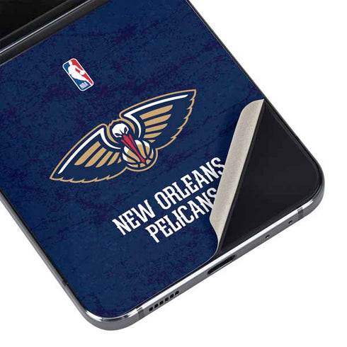 NBA New Orleans Pelicans Distressed Galaxy Z Flip5 5G Skin
